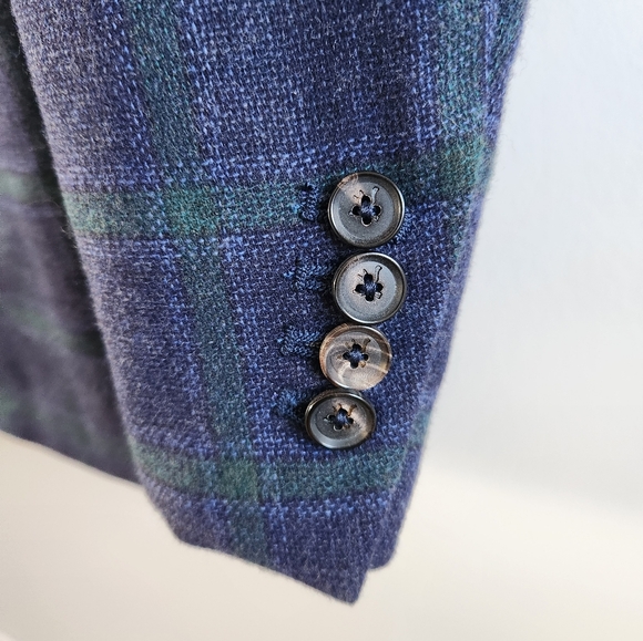 Isaia Sanita Winter Hopsack Men's Sport Coat Size IT 54 8R - Picture 6 of 11